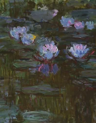 Näckrosor, 1914-17 detalj av 158601 olja på duk